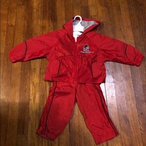 Team Starter. Bottoms and tshirt are 2T , Jacket is 3T